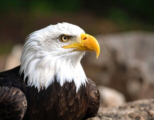 Obraz premium Majestic Bald Eagle Portrait