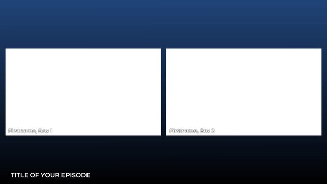 Stream 1-4 Box with Lower Thirds and Branding for Social