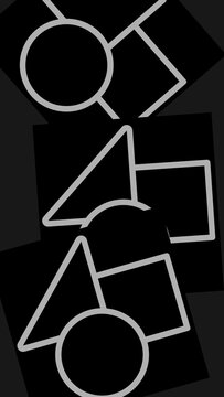 Vertical Custom Background Shapes
