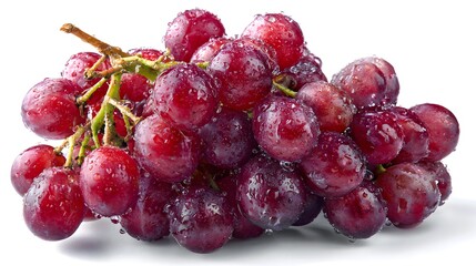 Fototapeta premium Wet Red Grapes – Close-Up with Water Droplets