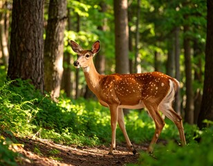 Deer in forest