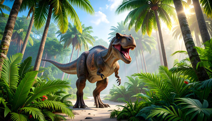 TRex in Tropical Paradise.