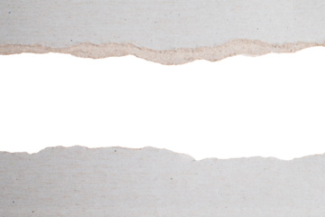 Horizontal tear in silver paper background
