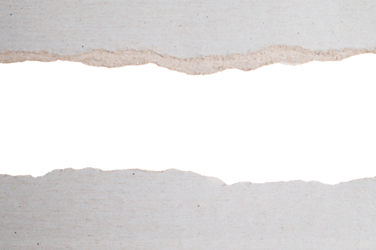 Horizontal tear in silver paper background
