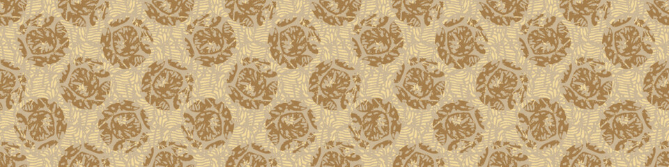 Polka dot blockprint seamless vector border. Neutral unisex whimsical style for washi tape, edging and handmade print texture. spotty vintage Ribbon. 