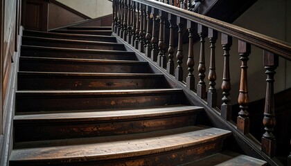 Antique wooden staircase