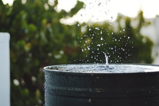 When gutters overflow due to heavy rain, water cascades from them