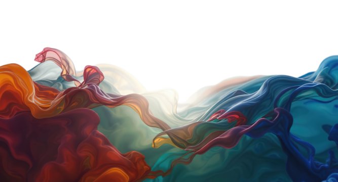 Colorful Smoke on transparent background png