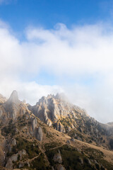 carpathian mountains in romania peak ciucas