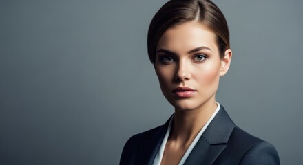 Confident woman in business attire