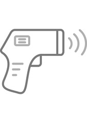 Thermometer Gun Icon