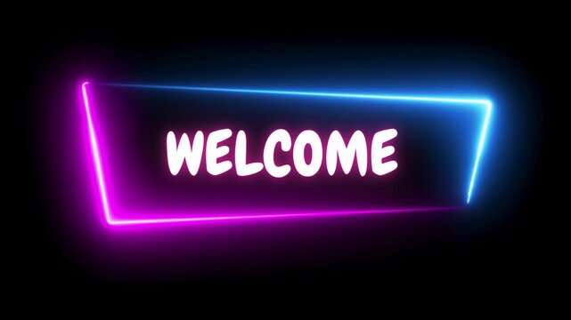 Welcome Pink & Blue Futuristic Gaming Channel Youtube Intro video. Welcome intro, intro video, Welcome, youtube welcome, welcome shot, welcome reals