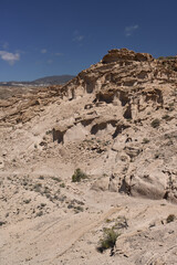 Los Derriscaderos rugged ravine landscape