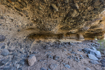 Eroded volcanic formation Los Derriscaderos