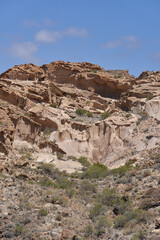 Fototapeta premium Los Derriscaderos rugged ravine landscape