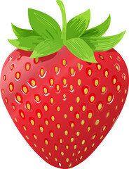 Obraz premium strawberry isolated on white background