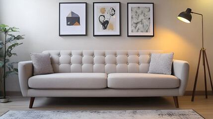 Beautiful living room, interior design. Space to relax