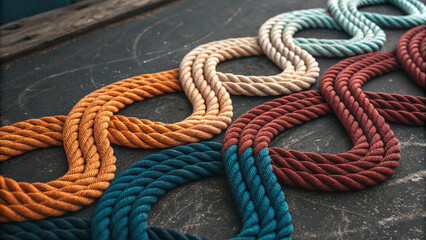 Obraz premium Rope on the deck