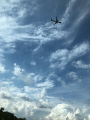airplane in the sky