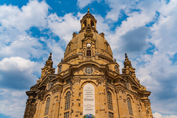 Obraz premium Frauenkirche (Church of Our Lady), a Lutheran church in Dresden, Germany