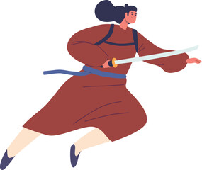 Japanese super hero with sable