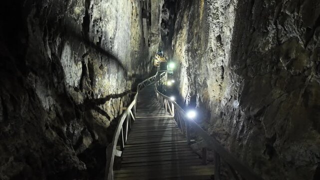 Located in Ayancik, Sinop, Turkey, Inalti Cave is one of the largest caves in the country. It is open to tourism.