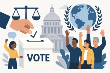 Empowering Communities Through Civic Engagement and Electoral Participation Celebrating Democracy in a Global Context captured with clarity
