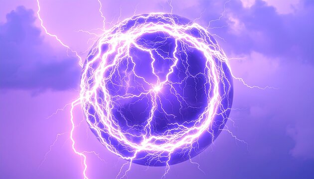 Electric sphere in a cloudy sky