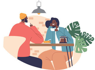 Loving couple spending time together