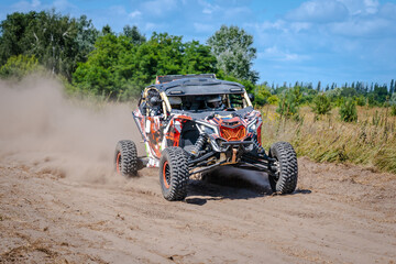 ATV / UTV / 4x4 driving on sandy track