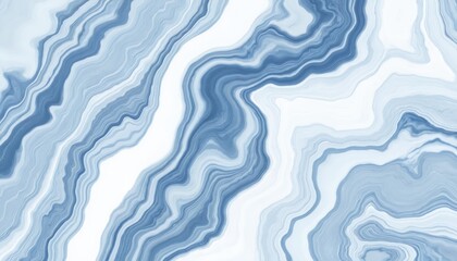 Abstract blue and white marble texture with natural veins, minimalist design. Organic pattern of fluid colors, smooth surface, elegant, stylish, luxury feel for backgrounds and decor.