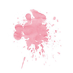 Dynamic Watercolor Splash with Bright Glowing Brushstrokes  Vibrant Spots on White eps10