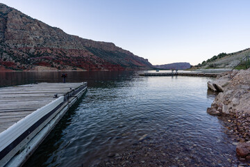 Boat docks at Flaming Gorge