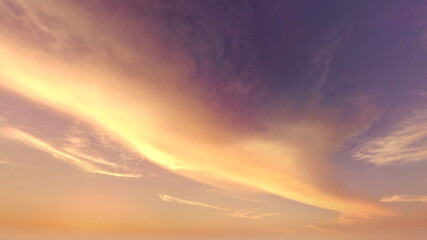 空と雲　3DCGレンダリング
