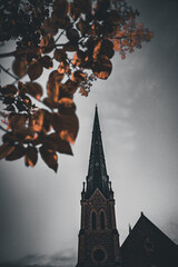 church in the night