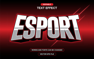 ESPORT 3D EDITABLE FONT TEXT EFFECT