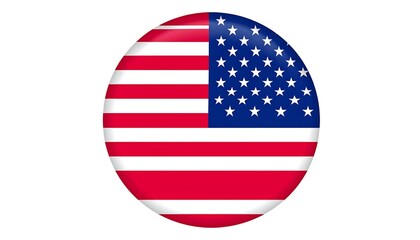 Circular US flag graphic