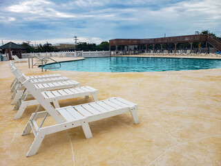 Vacation Lounge Chairs by Clean Blue Water