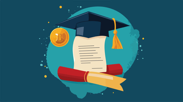 Professional Diploma Document Template with Golden Accents