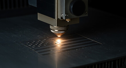 Classic Metal Engraving - USA Flag on Metallic Surface