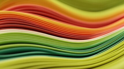 Abstract, colorful, wavy layers of vibrant hues