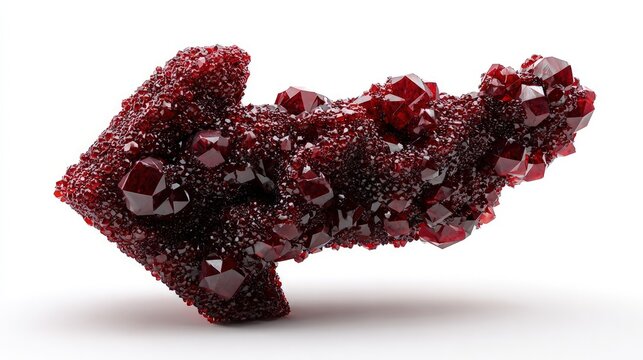 Abstract Red Crystal Arrow