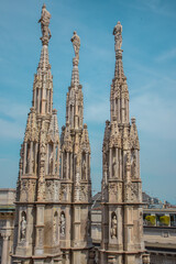 Fototapeta premium Espectacular fotografía tomada en el Domo de Milám, Italia.