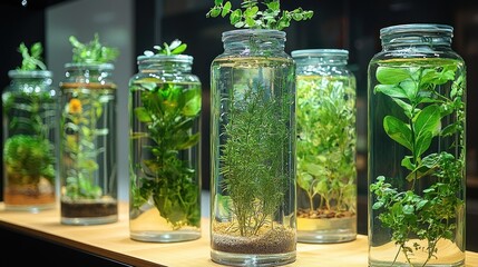 Tranquil Terrariums: An Enchanting Display of Miniature Ecosystems
