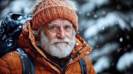 Winter Wanderer: A Portrait of a Seasoned Adventurer