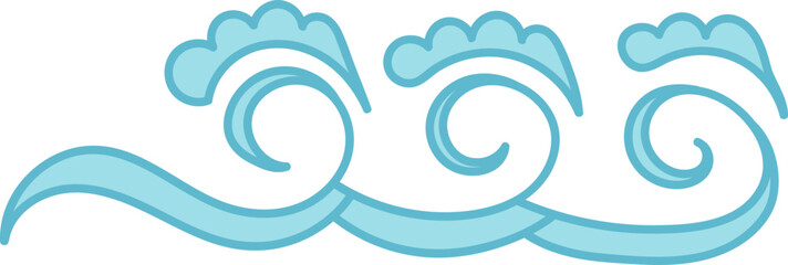 Elegant Ocean Wave Pattern