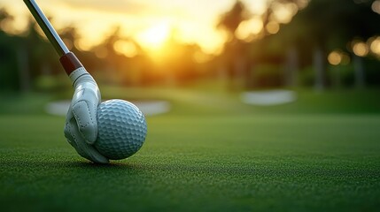 Golden Hour Golf: A Player's Precision