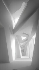 Obraz premium Abstract Modern Interior Design Corridor