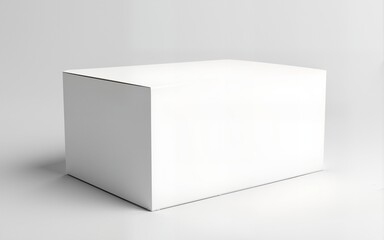 Blank White Packaging Box Mockup:  Clean, Simple, and Versatile Product Display. High quality