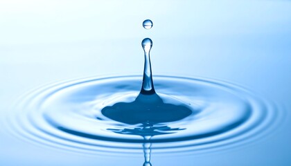 Water droplet impacting surface